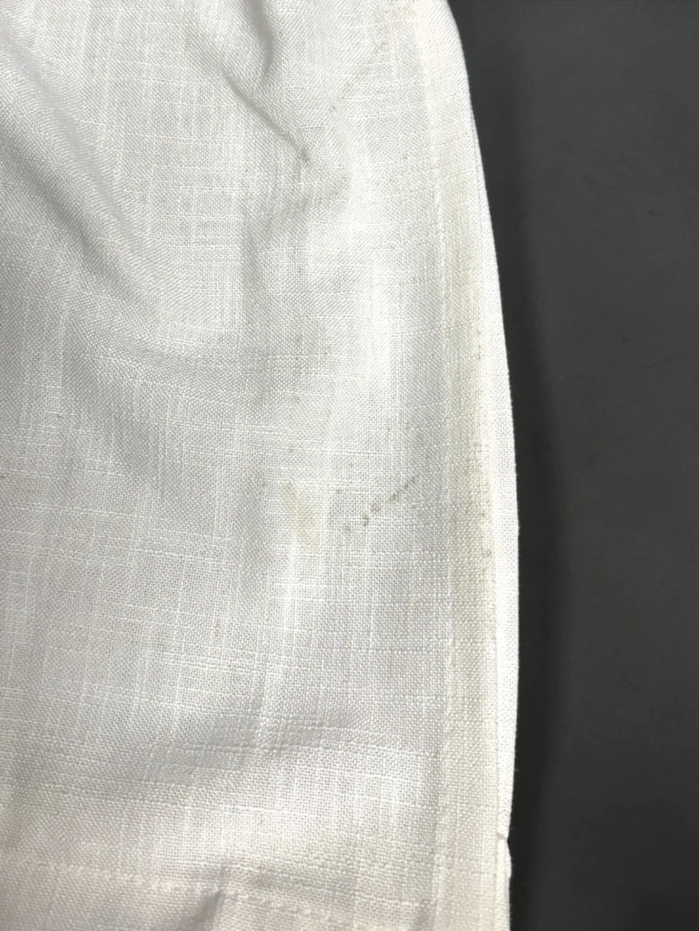 Natural Linen Blend Kitchen Cafe Curtains Set of 2 24x40 NWOT